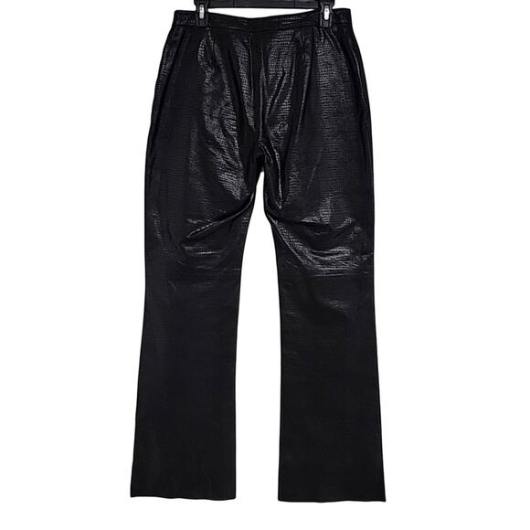 I. N. C. International Concepts Women 100% Leather Snake Skin Design Pant Size 8 - Picture 2 of 10
